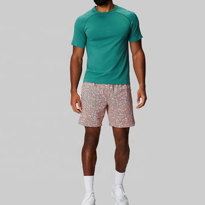 Vente en gros de vêtements de sport de course à pied personnalisés, t-shirts de fitness pour hommes, t-shirts de gym à col rond - Product Image 3