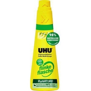 Bouteille de colle liquide UHU à libération rapide, lavable et rechargeable, 100g - Product Image 1
