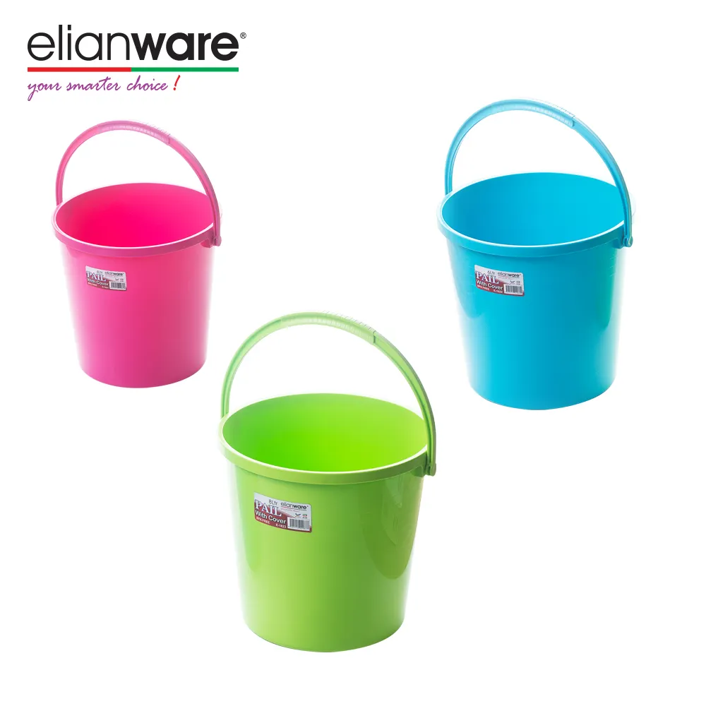 Elianware Water Emmer Met Cover 4/6/8 Liter Plastic Pp Maleisië Groothandel Emmer Schoonmaken Emmer Schoonmaken Emmer