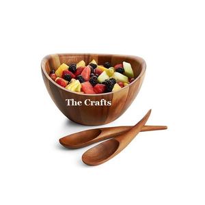 Tazón de Madera para Mezclar Alimentos, Diseño Maravilloso, Forma Redonda, para Servir Ensaladas, Frutas y Otros Alimentos, a un Precio Asequible - Product Image 4