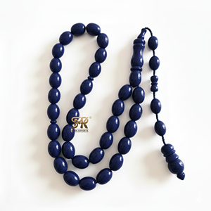 Cuentas de Oración Islámicas Moradas, Tasbih, Misbaha, Subha, Rosario, Cuentas para la Ansiedad, Hechas a Mano, Musulmanas, Religiosas, de Meditación, Resina Ecológica - Product Image 3