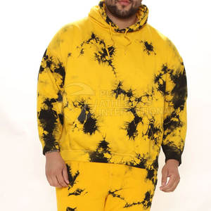 Conjunto Deportivo Extra Grande para Hombre, Estilo Urbano, Amarillo y Negro con Logotipo Personalizado, Conjuntos Deportivos Extra Grandes para Hombre al por Mayor - Product Image 4