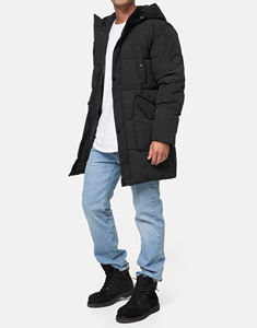 เสื้อกั๊กพัฟเฟอร์ผู้ชายสไตล์ไฮสตรีท กันน้ำ ไซส์ใหญ่ ผ้าขนสัตว์ อุ่นสบายสำหรับฤดูหนาว แบบลำลอง ไม่มีแขน มีกระเป๋าหลายช่อง - Product Image 1