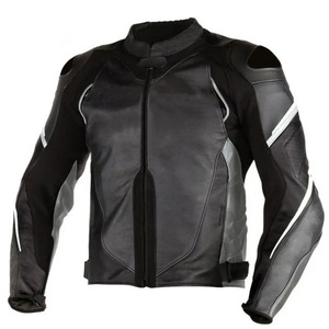 Blouson en cuir de moto avec logo personnalisé pour hommes, ensembles de costumes, manteau de sport respirant, imperméable et coupe-vent pour la moto, vente en gros - Product Image 3