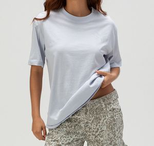 Nueva Camiseta de Algodón 100% de 260 g/m², Suave y Transpirable, Color Sólido para Mujer, Tejida, Personalizable con Logotipo, Parche 3D - Product Image 3