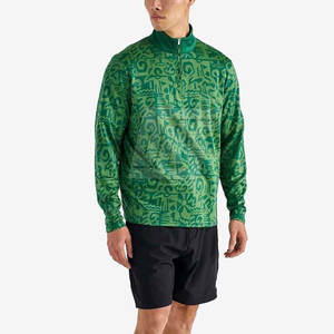 เสื้อแจ็คเก็ตซับลิเมชั่นแบบซิป ¼ สำหรับผู้ชาย เสื้อแจ็คเก็ตสปอร์ตน้ำหนักเบา เสื้อแจ็คเก็ตซับลิเมชั่นแบบซิป ¼ สำหรับผู้ชาย สำหรับวิ่ง ออกกำลังกาย และฝึกซ้อม - Product Image 2