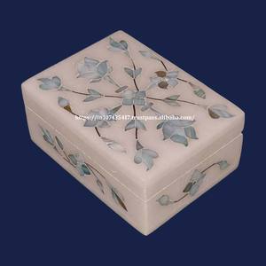 Special Decorative Quality Design New Traditional Modern Classic Marble Inlay <b>Box</b> With Mother Of Pearl For Jewelry <b>Storage</b> <b>Box</b> - Product Image 4
