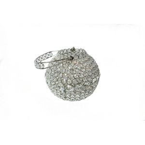 Portavelas redondo de cristal plateado con marco de metal, elegante soporte para velas de té, perfecto para mesas de boda y decoración de hogares de lujo. - Product Image 3