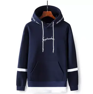 Sweat-shirt à capuche en molleton 100% coton pour homme, manches longues, hiver, écologique, respirant, décontracté, élégant, chaud - Product Image 5