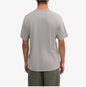 Heather Grey Color Smart Men manga corta 100% algodón ecológico personalizar cuello redondo Camiseta Bangladesh buena calidad al por mayor - Product Image 5