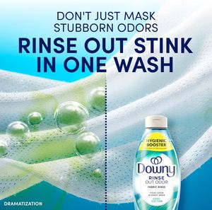 Downy Rinse, désodorisant pour linge, parfum coton frais, 48 fl oz, adoucissant et désodorisant pour le linge, compatible HE - Product Image 4