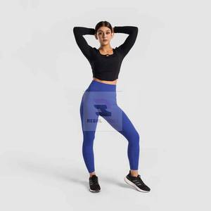 Pantalones de yoga fitness de cintura alta para mujer Leggings de punto de moda - Product Image 3