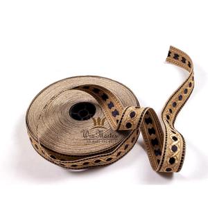 Trenza metálica decorativa ancha de plata dorada Orris OEM Alambre de Metal plateado galón Tresse encaje para mangas filas decoración uniforme - Product Image 1