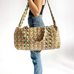 Quilted Cotton Luxury Sport Travel Duffle Bag with Zipper Closure Eco-Friendly Durable Large Capacity Tactical Outdoor Use - Product Image 2