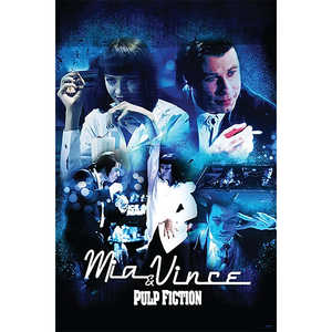 Póster moderno de Pulp Fiction con Mia y Vince para decoración de pared - Product Image 1