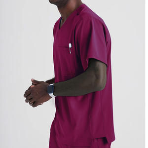Uniforme médical pour hommes antimicrobien, uniforme de clinique, nouveau design, logo personnalisé, OEM - Product Image 4