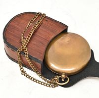 Antique Vintage Sundial Compass Handcrafted Brass Pocket Sun Dial Unique Steampunk Bronze Anniversary Gift for Men