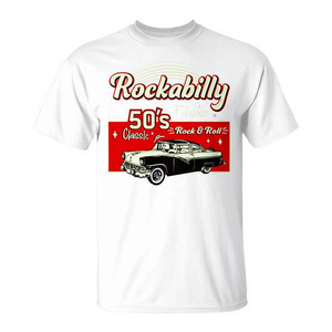 Camiseta promocional vintage estilo rockabilly, sock hop, años 50, música doo-wop - Product Image 2