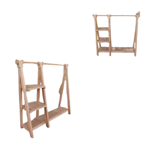 Porte-vêtements en bois massif Nouveaux modèles Meubles de chambre à coucher Taille et couleur de qualité supérieure Personnalisés d'Indonésie - Product Image 5