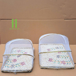 Assiettes de présentation en bambou de haute qualité, écologiques, style bohème, élégantes pour la décoration de table, mariages de luxe - Product Image 2