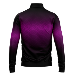 เสื้อฮู้ดผู้ชายผ้าฝ้ายถักแบบมีซิป ¼  คอตั้ง ทรงปกติ ระบายอากาศได้ดี ดีไซน์ซิป ¼ - Product Image 4