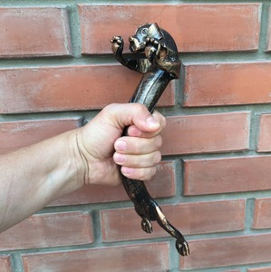 Tirador decorativo de diseño animal con mango de metal estilo perro para armarios, armarios, cajones y puerta principal, tirador decorativo de la India - Product Image 3