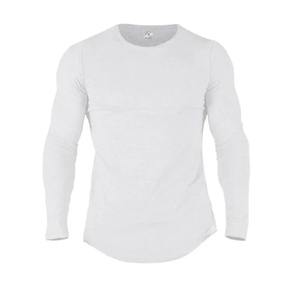 เสื้อผ้าฝ้ายแขนยาวระบายอากาศได้ดีสำหรับผู้ชายเสื้อยืดกีฬาเพาะกายฟิตเนสยิมเสื้อฟิตเนสฤดูใบไม้ร่วง - Product Image 6