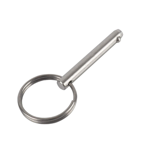 Goupille à ressort en acier inoxydable 316, goupille de sécurité à bille en acier, goupille à dégagement rapide, quincaillerie marine pour yachts et camping-cars - Product Image 1