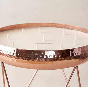 Luxury Style Hammered Candle Urli on Stand For Commercial & Home Decor - Product Image 2