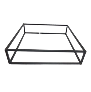 Ensemble de 3 cadres carrés en fer noir mat pour la décoration de la maison, vente en gros à la main en vrac - Product Image 1