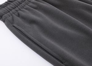 Pantalones Deportivos de Algodón Grueso Personalizables con Estilo de Frente Plano para Hombre - Product Image 5