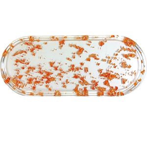 Dessous de verre de plage ovale en résine fait main pour décorer le plateau fait main - Product Image 2