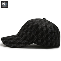 Gorras de béisbol transpirables para hombre, gorras de béisbol transpirables, elegantes, personalizadas, en Color negro, para exteriores