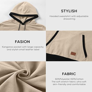 Nouveaux sweats à capuche pour hommes pour un usage décontracté, respirants et légers, sweats à capuche unis teints, téléchargés par Dress Sports - Product Image 4