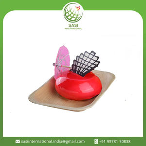 Vaisselle carrée à base de plantes élégante fabriquée à partir de feuilles de palmier durables pour les mariages élégants au prix de gros - Product Image 2