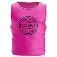 Chalecos de Entrenamiento de Fútbol Reversibles Estampados a Precio Económico, Chaleco de Fútbol Transpirable de Malla, Ecológico, Ligero y Antibacteriano