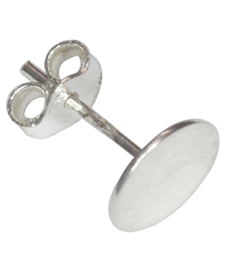 Fabricante y proveedor de componentes de plata esterlina de 7mm Flat Pad Stud and Earring Back de la mejor calidad - Product Image 1