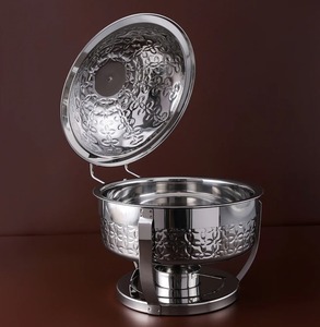 Nuevo plato de frotamiento de acero inoxidable, cazuela, olla caliente de Metal, calentador de comida elegante, buffet, fiesta, casas, boda, hoteles, uso de villas - Product Image 3