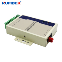 Convertidor de Fibra Óptica Industrial Compacto RS-232/422/485, Receptor Óptico de Fibra Única SM, Conector SC, 20KM, Óptica Externa SC
