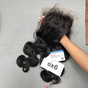 Extensiones de Cabello Humano Virgen Vietnamita con Cierre de Encaje 6x6 HD, Ondulado, Precio de Fábrica - Product Image 4