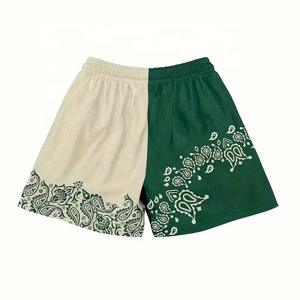 Hot Selling Custom Logo Pasiley Print Sportswear High Street Mesh Baseball Shorts 5 Inch Inseam Canvas Private Label Wholesale - Product Image 4