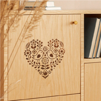 Grand pochoir floral nordique en PET réutilisable pour la décoration murale de la maison