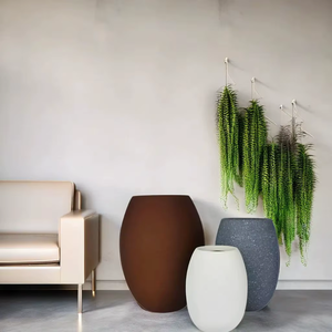 Maceta de fibra de vidrio FRP versátil al por mayor diseñada para uso en interiores y exteriores mejora la decoración del jardín y del hogar - Product Image 4