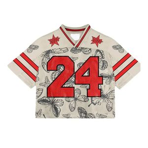 Camiseta de fútbol de malla corta con estampado de números personalizados de gran tamaño para hombre, camisetas de entrenamiento de verano de secado rápido - Product Image 5