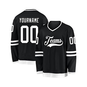 Maillot de hockey personnalisé, maillot de hockey couleur personnalisée, maillots de hockey unisexes, tissu polyester/coton respirant à séchage rapide, équipe personnalisée - Product Image 1