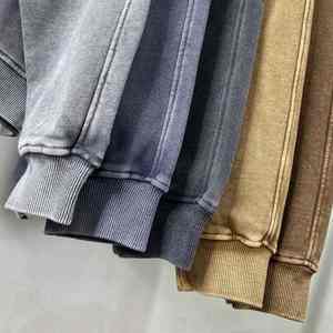 Sudaderas de Algodón Personalizadas al por Mayor OEM, Sudaderas con Capucha Oversize con Estampado Gráfico y Logo, Estilo Urbano con Dobladillo Desgastado para Hombre - Product Image 6