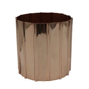 Vente chaude Cuivre Plaqué Aluminium Métal Look Attrayant Intérieur Jardin Décor De Luxe Design Jardinière À La Main En Vrac - Product Image 1