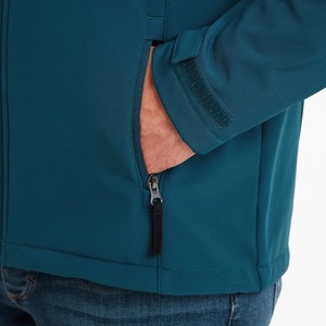 Veste d'hiver softshell de haute qualité pour hommes, service OEM, broderie personnalisée, col montant, tissu tissé, imperméable, coupe-vent, haute performance - Product Image 6
