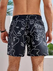 Pantalones cortos deportivos con estampado sublimado para hombre, pantalones cortos cómodos con cintura elástica, diseño personalizado, superventas - Product Image 5