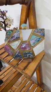 กระเป๋าคลัทช์ปาร์ตี้กระเป๋าเงินแม่มุกม็อบเจ้าสาวตอนเย็นกระเป๋าแต่งงานผู้ผลิตอินเดียขายส่งผู้ส่งออก - Product Image 2